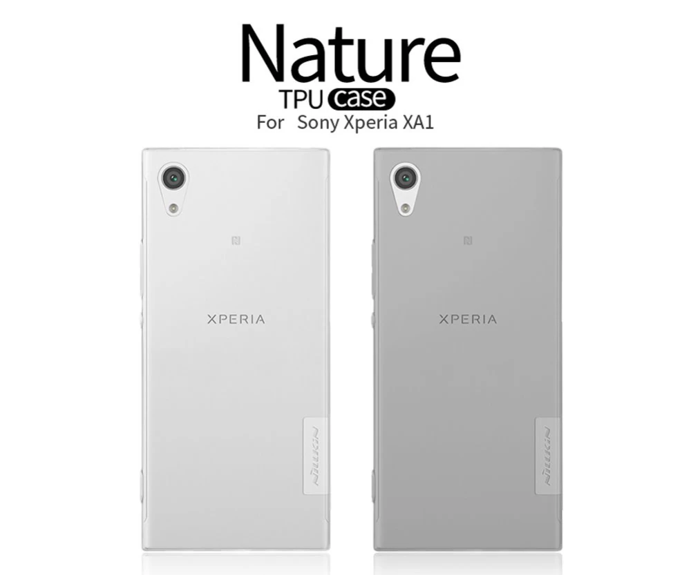 Sony Xperia XA1 skal transparent grå TPU