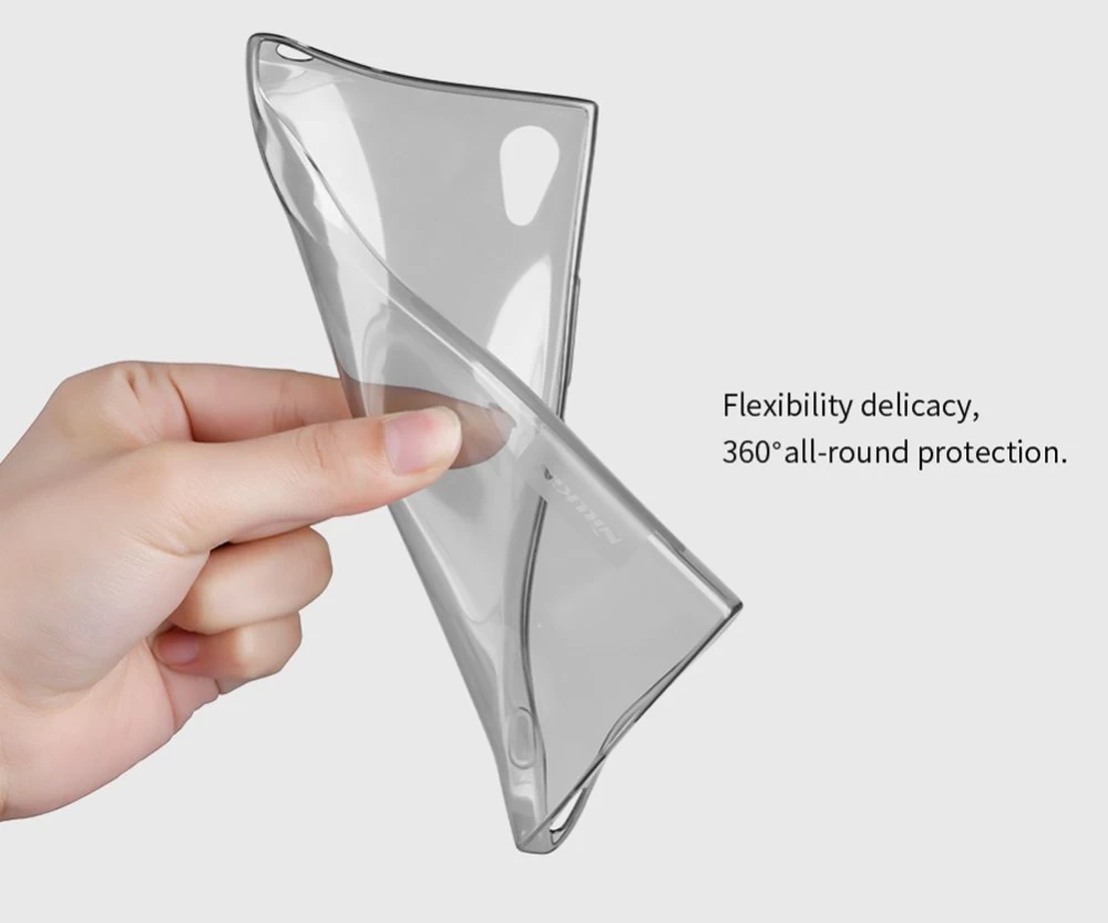 Sony Xperia XA1 skal transparent grå TPU