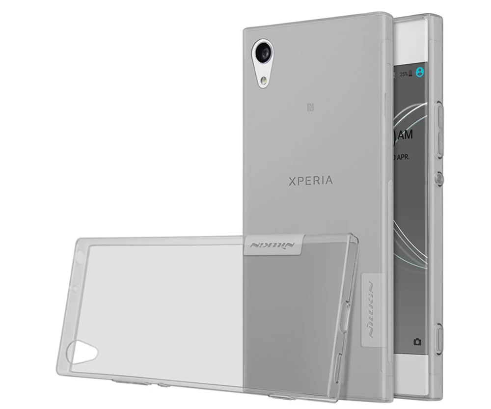 Sony Xperia XA1 skal transparent grå TPU
