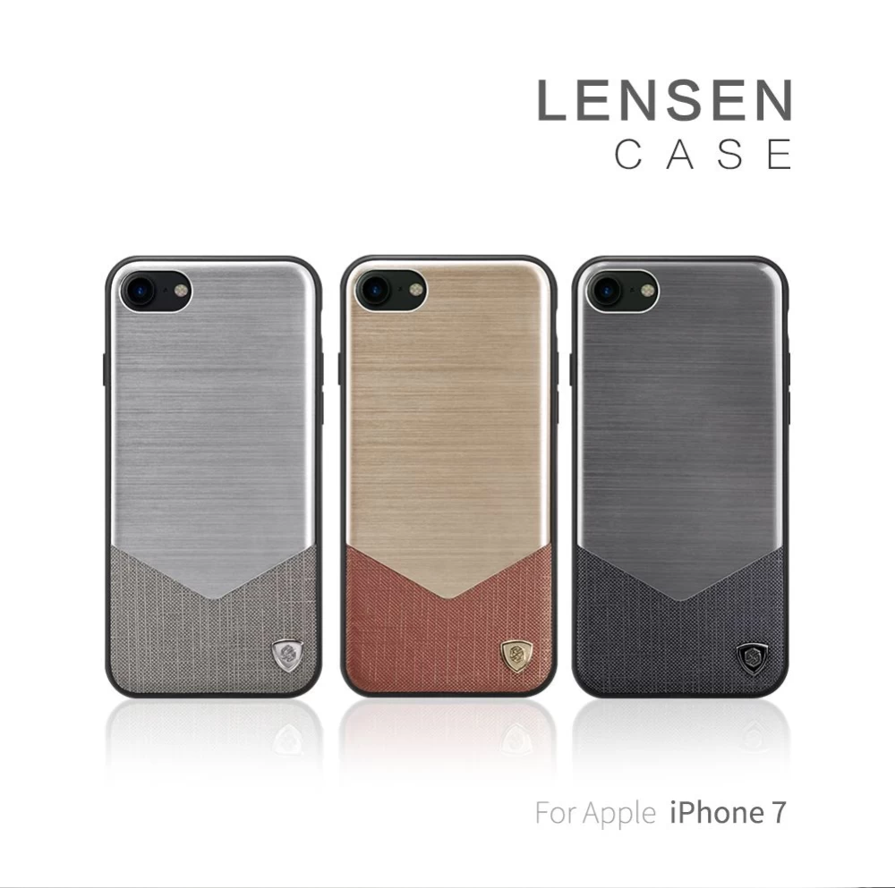 Apple iPhone 7 dėklas auksinis Nillkin Lensen