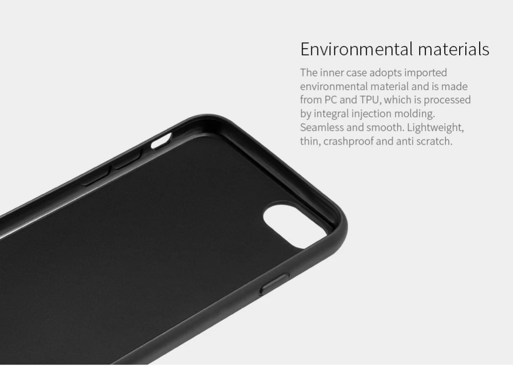 Apple iPhone 7 dėklas auksinis Nillkin Lensen