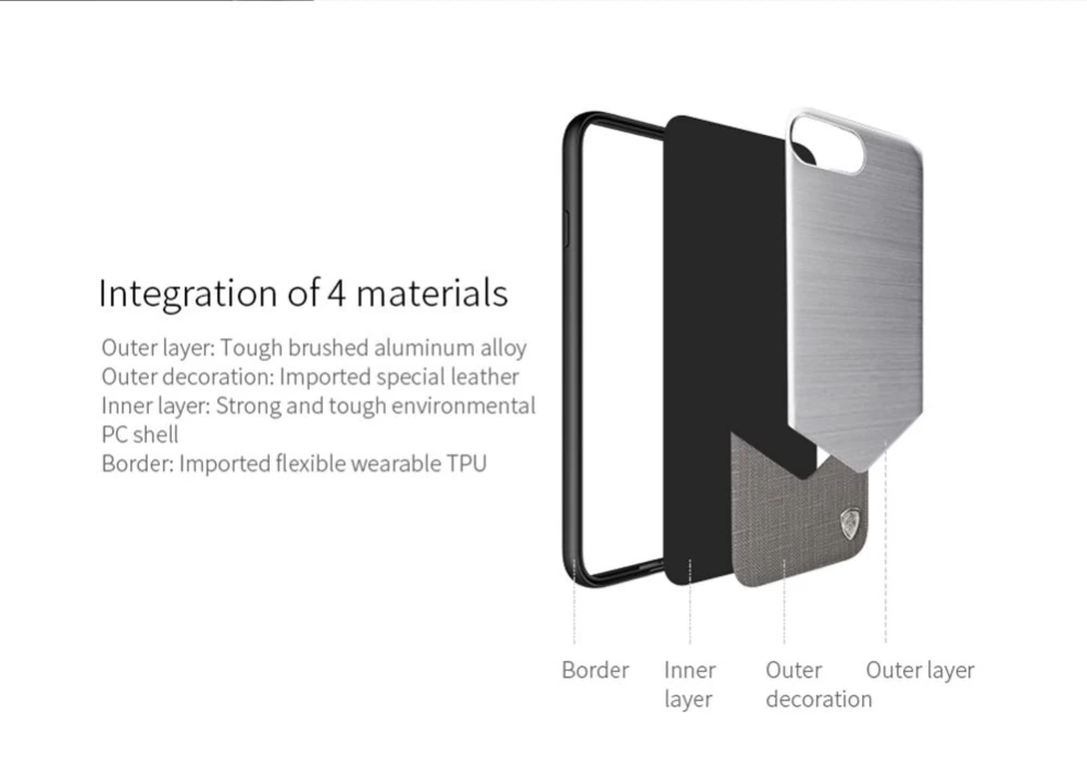 Apple iPhone 7 Plus vāciņš sudraba Nillkin Lensen