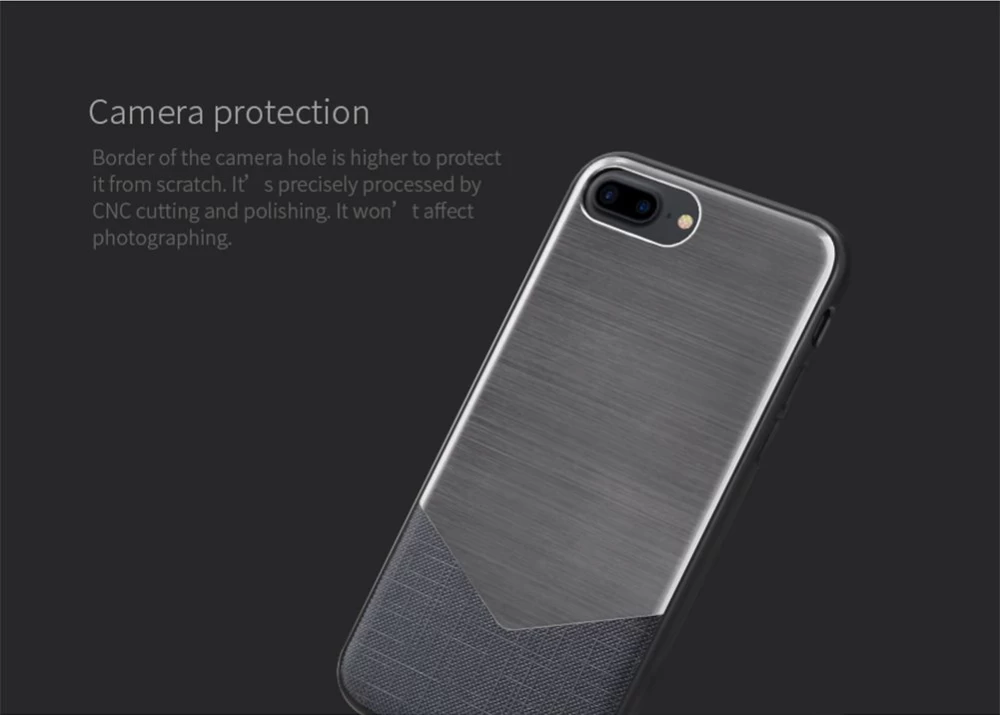 Apple iPhone 7 Plus vāciņš sudraba Nillkin Lensen