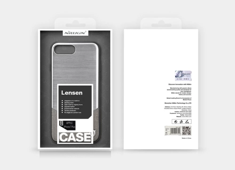 Apple iPhone 7 Plus vāciņš sudraba Nillkin Lensen