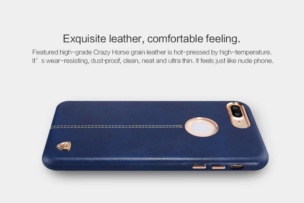 Apple iPhone 7 Plus vāciņš zils Nillkin Englon Leather