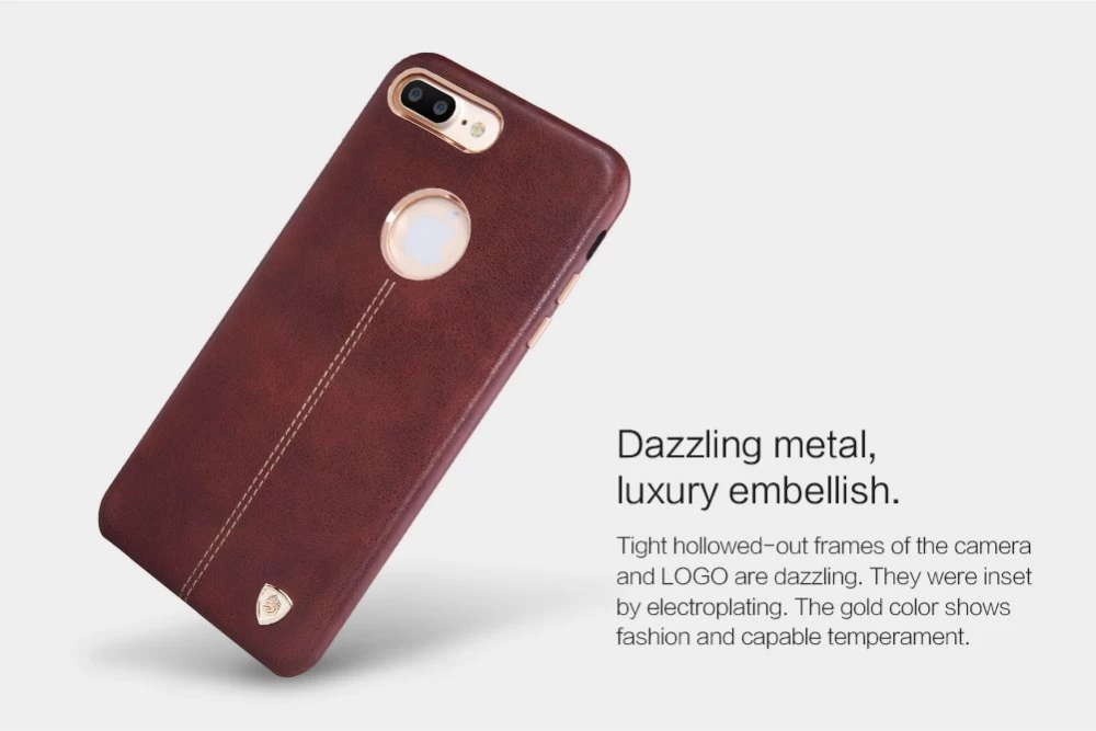 Apple iPhone 7 Plus vāciņš zils Nillkin Englon Leather