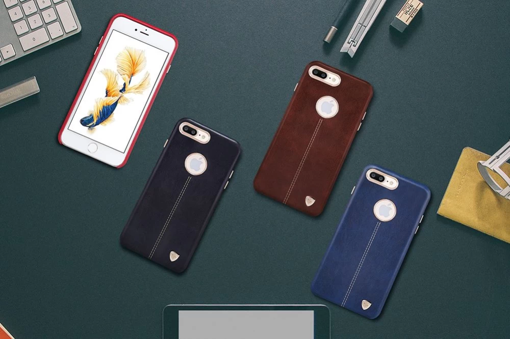 Apple iPhone 7 Plus vāciņš zils Nillkin Englon Leather