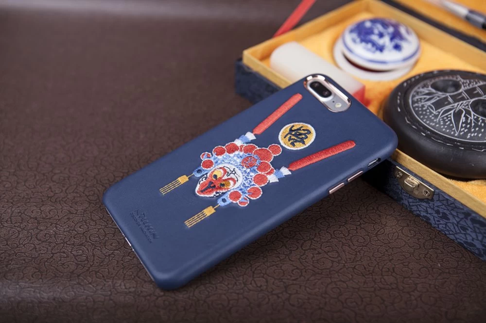 Apple iPhone 7 Plus vāciņš zils Nillkin Brocade  Iphone