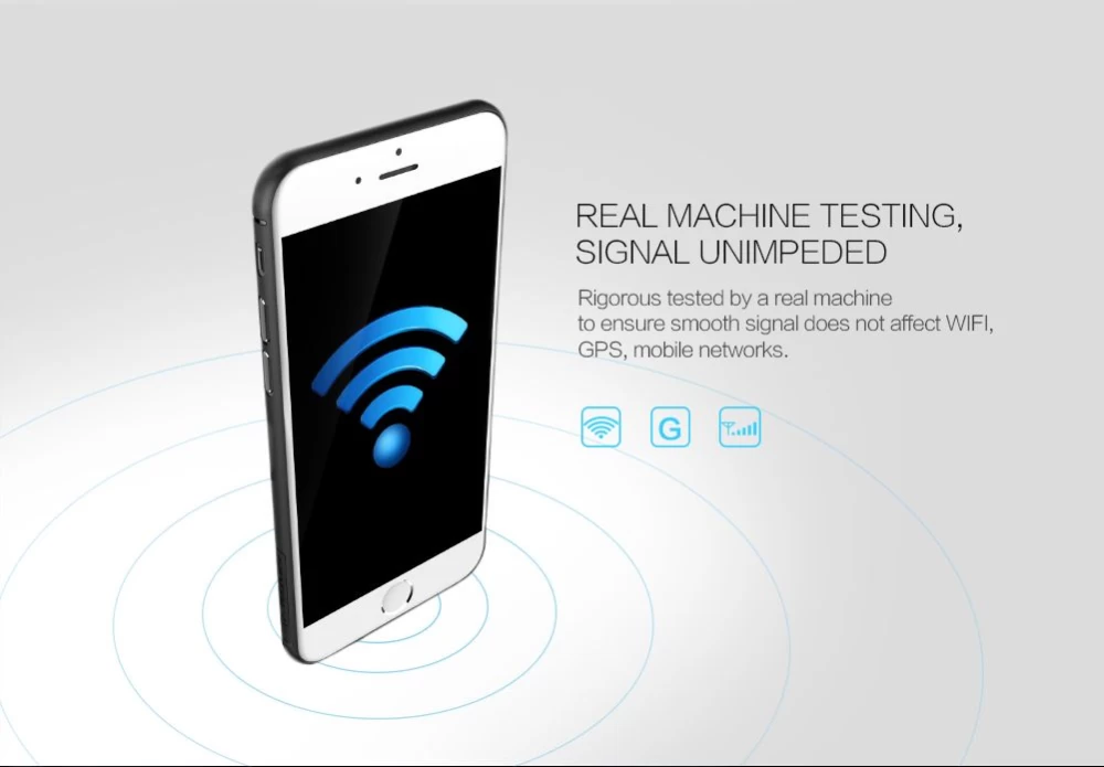 Apple iPhone 6 Plus dėklas Juoda Nillkin Synthetic Fiber