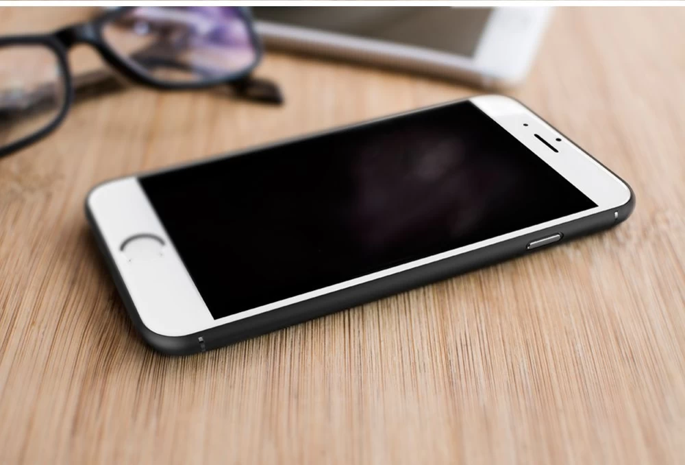 Apple iPhone 6 Plus dėklas Juoda Nillkin Synthetic Fiber
