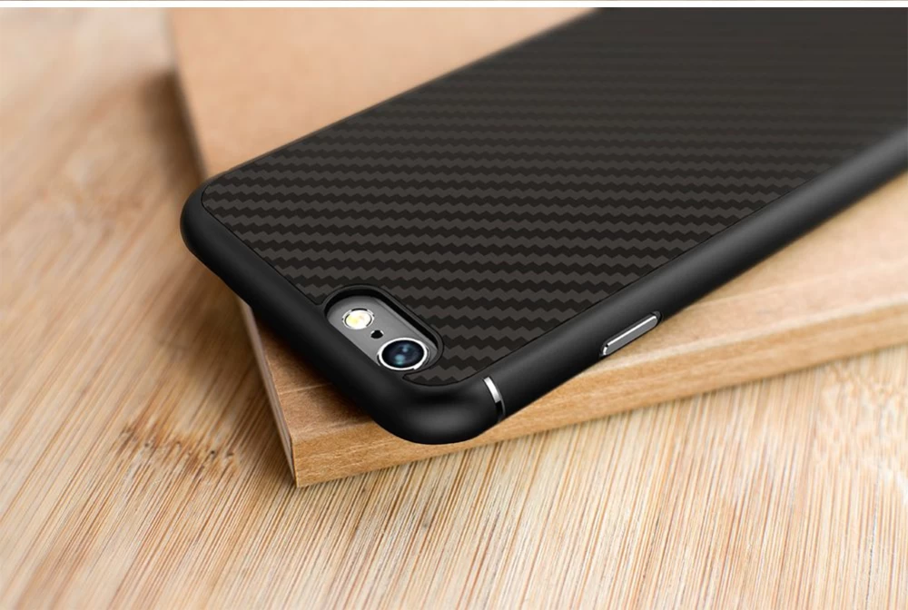 Apple iPhone 6 Plus dėklas Juoda Nillkin Synthetic Fiber
