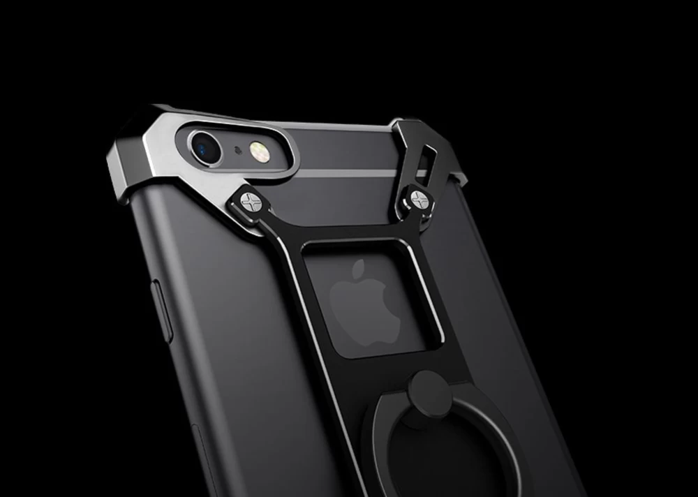 Apple iPhone 6 Plus dėklas Juoda Nillkin Barde Metal  with Ring