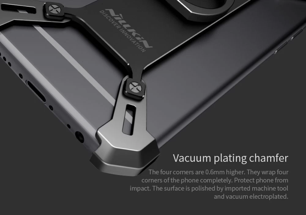 Apple iPhone 6 Plus dėklas Juoda Nillkin Barde Metal  with Ring