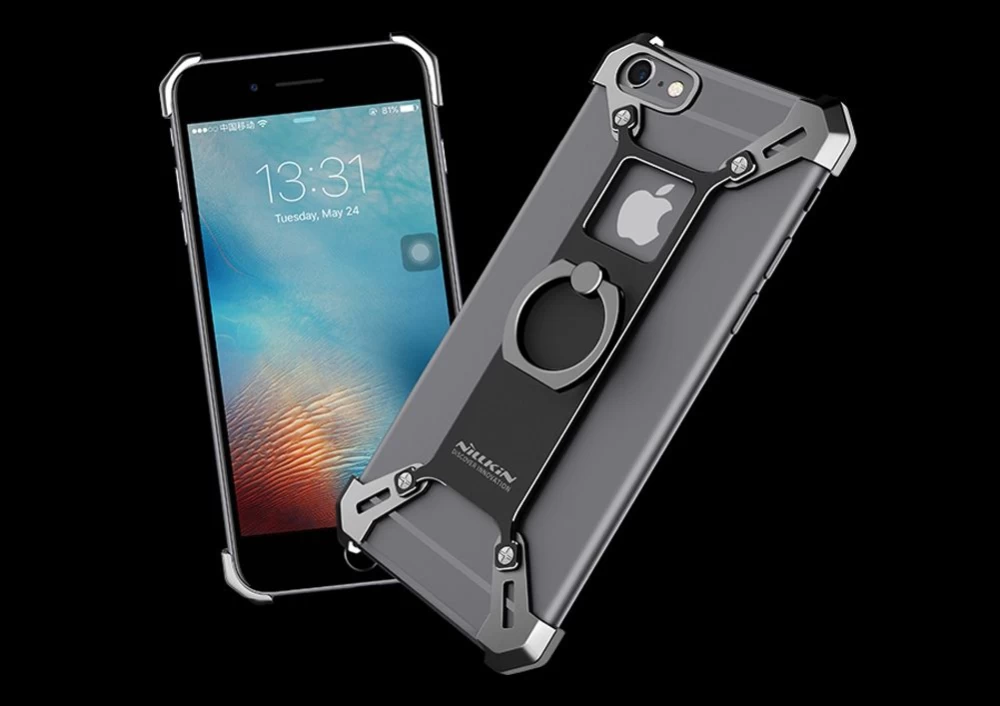 Apple iPhone 6 Plus dėklas Juoda Nillkin Barde Metal  with Ring