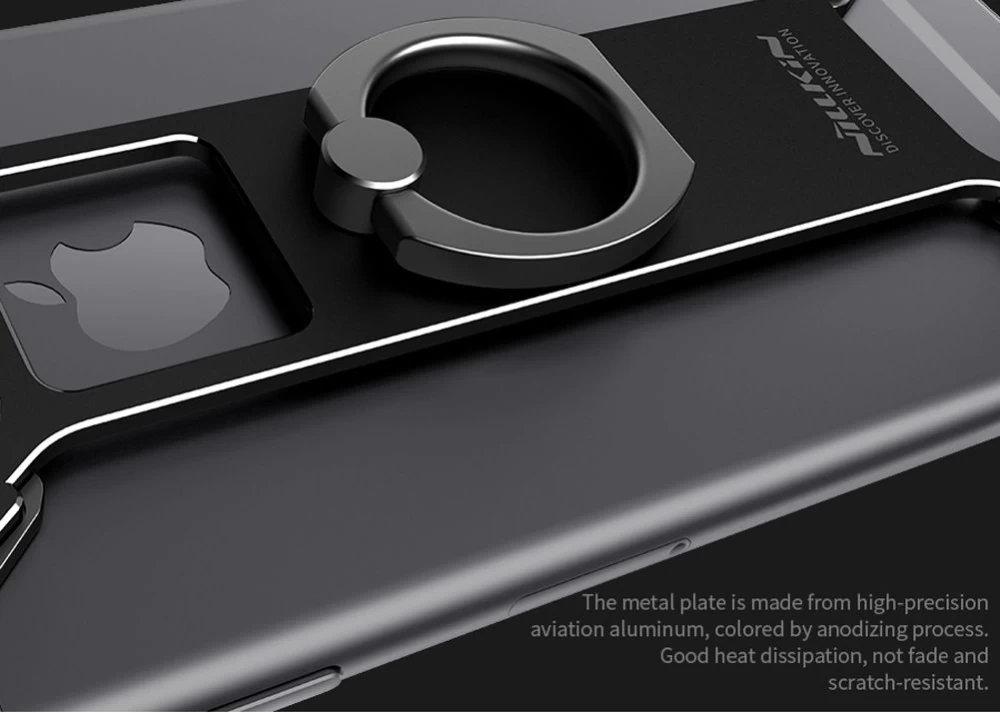 Apple iPhone 6 Plus dėklas Juoda Nillkin Barde Metal  with Ring