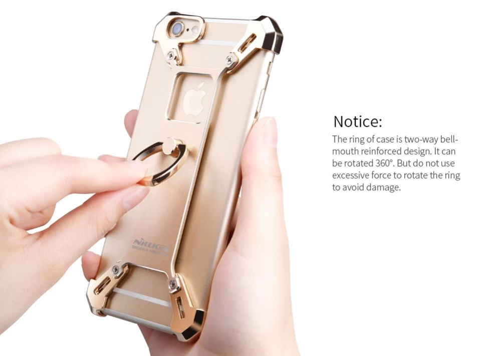 Apple iPhone 6 Plus dėklas Juoda Nillkin Barde Metal  with Ring