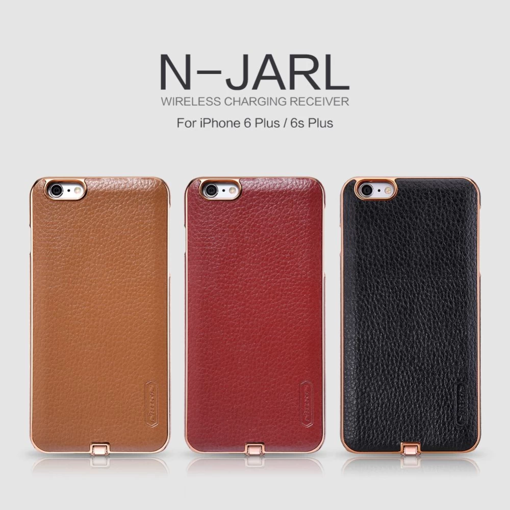 Apple iPhone 6 Plus dėklas raudonas Nillkin N-JARL Wireless Charging Receiver