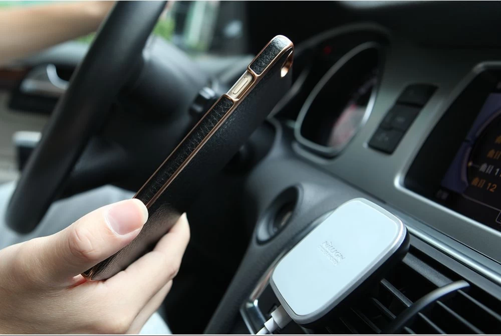 Apple iPhone 6 Plus dėklas raudonas Nillkin N-JARL Wireless Charging Receiver