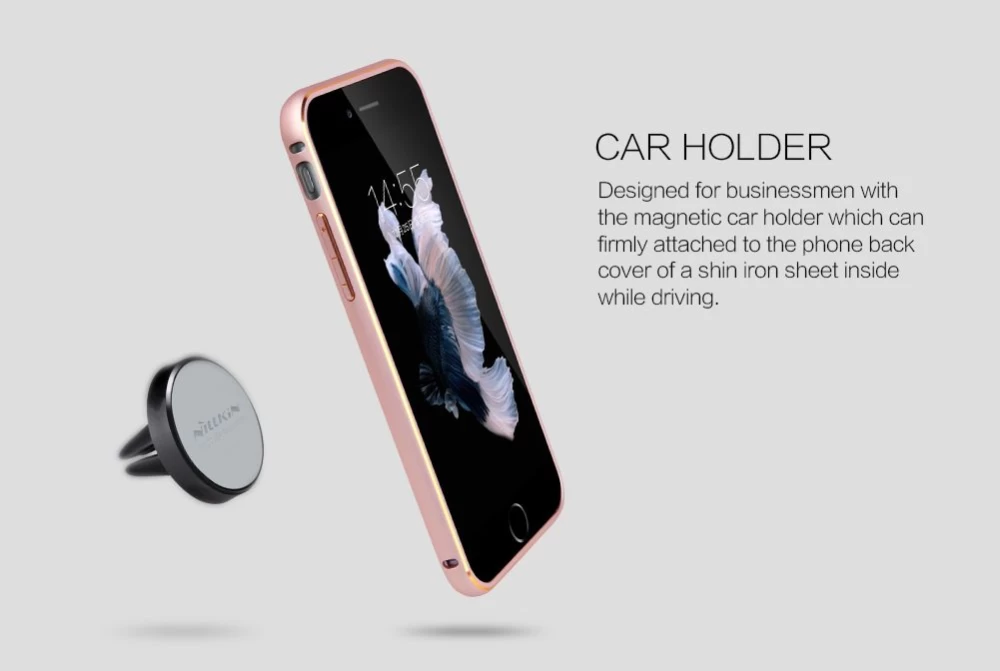 Apple iPhone 6 Plus dėklas auksinis Nillkin Car Holder/Protection