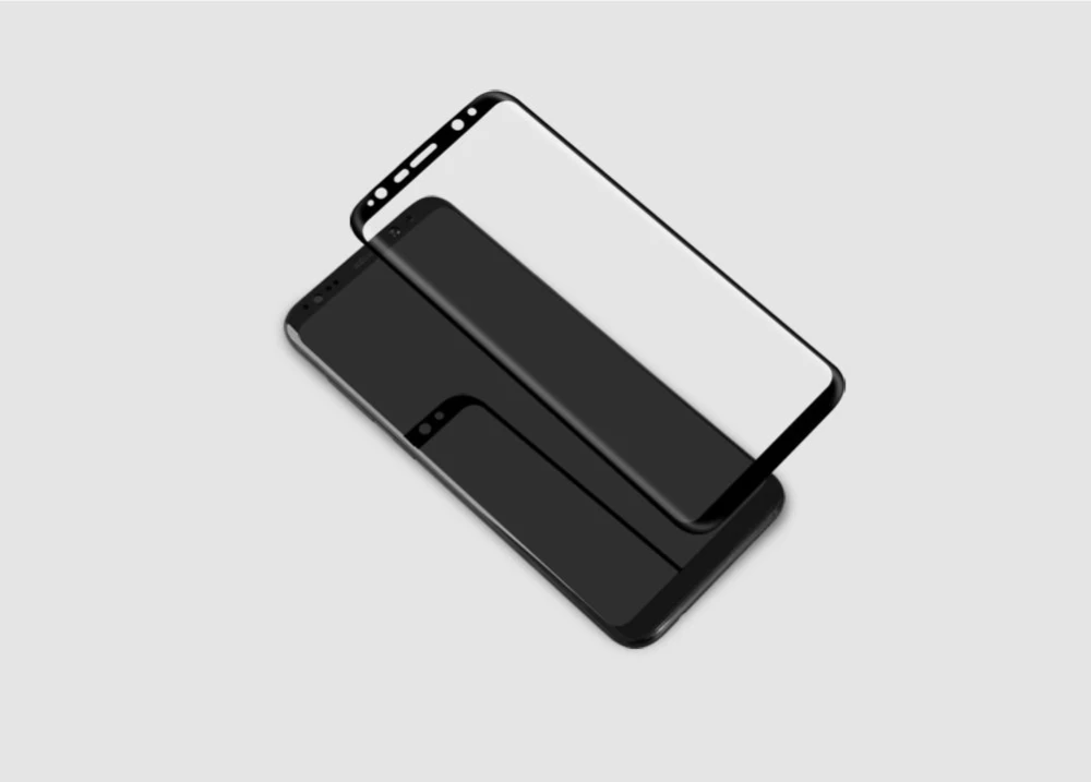 Samsung Galaxy S8 Plus aizsargstikls melns 3D CP+MAX Tempered Glass