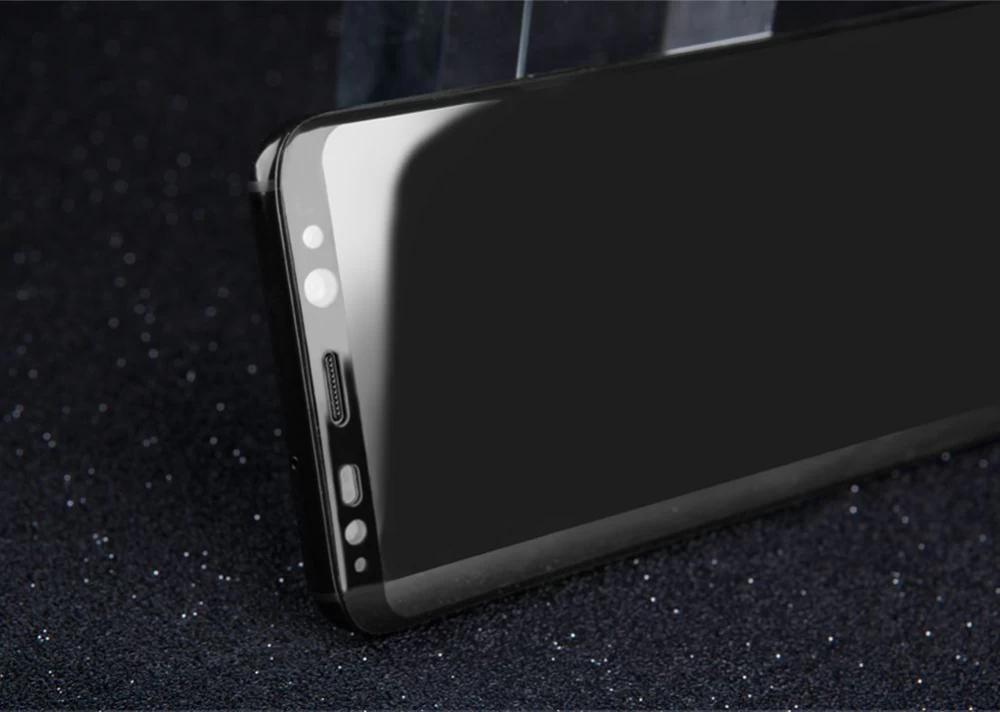 Samsung Galaxy S8 Plus aizsargstikls melns 3D CP+MAX Tempered Glass