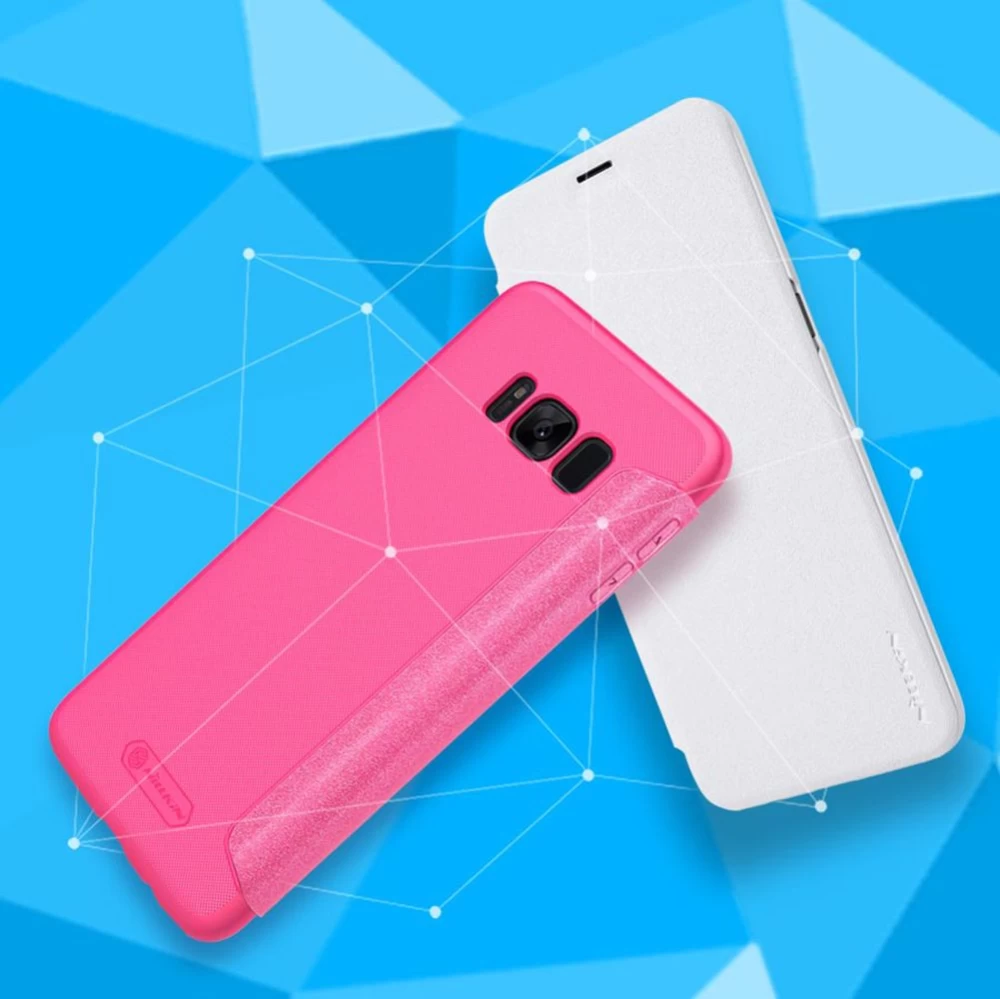Samsung Galaxy S8 Plus maciņš balts Sparkle Leather