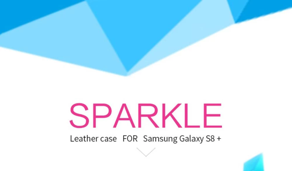 Samsung Galaxy S8 Plus maciņš balts Sparkle Leather