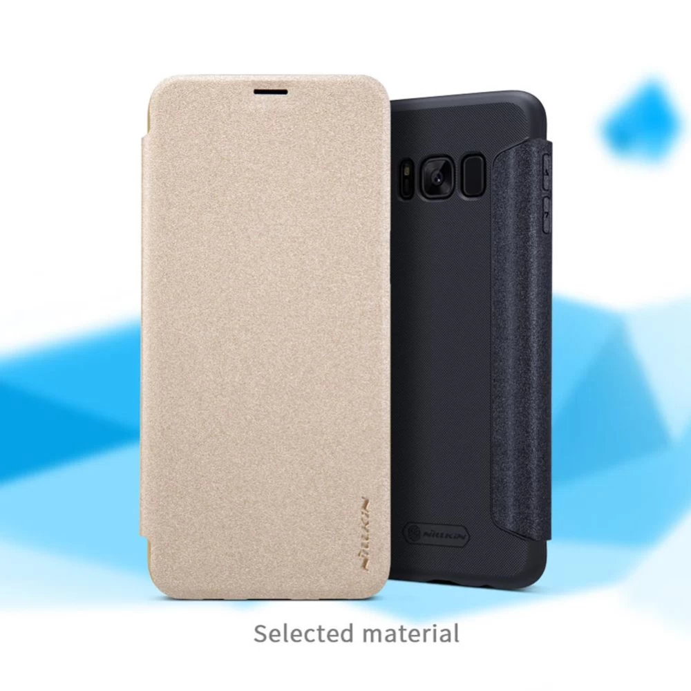 Samsung Galaxy S8 Plus maciņš balts Sparkle Leather