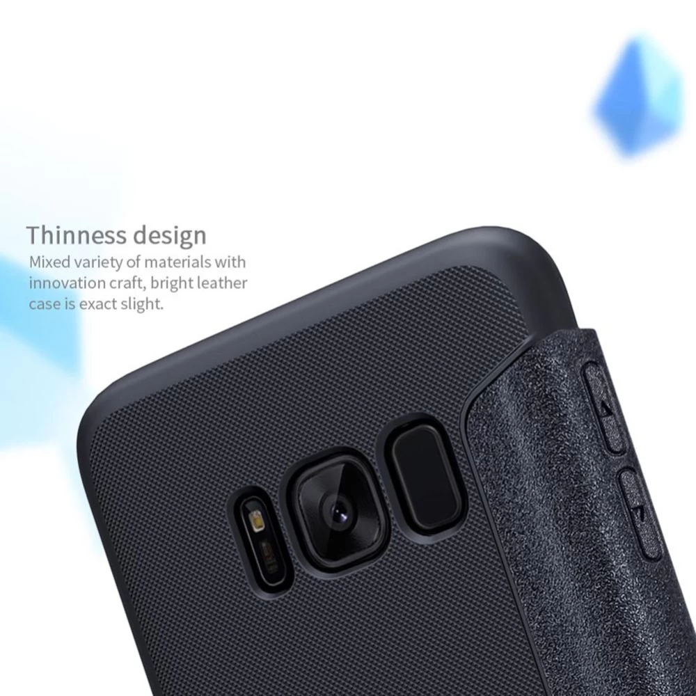 Samsung Galaxy S8 Plus maciņš balts Sparkle Leather
