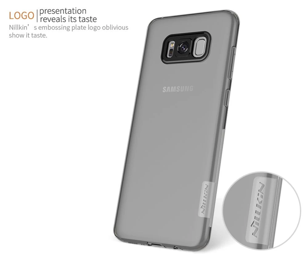 Samsung Galaxy S8 Plus vāciņš caurspīdīgs zils TPU