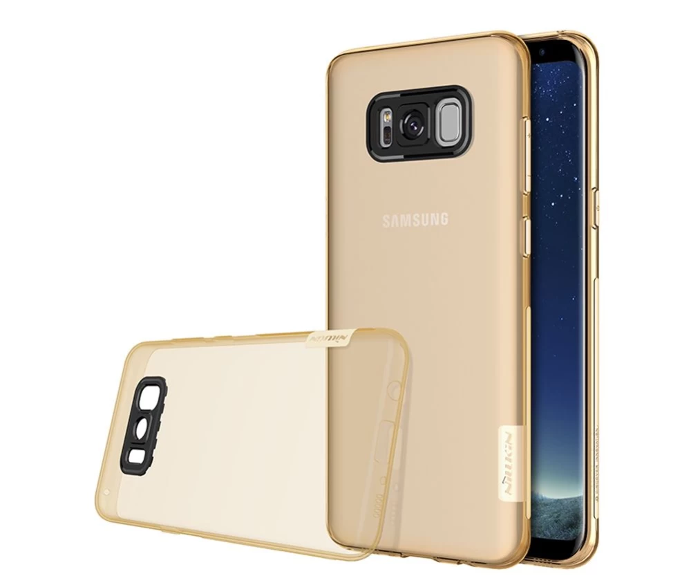 Samsung Galaxy S8 Plus vāciņš caurspīdīgs zils TPU