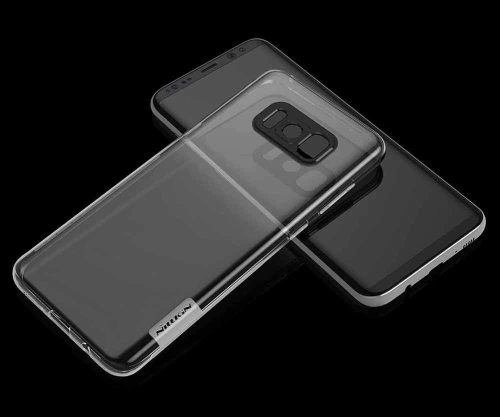 Samsung Galaxy S8 Plus vāciņš caurspīdīgs zils TPU