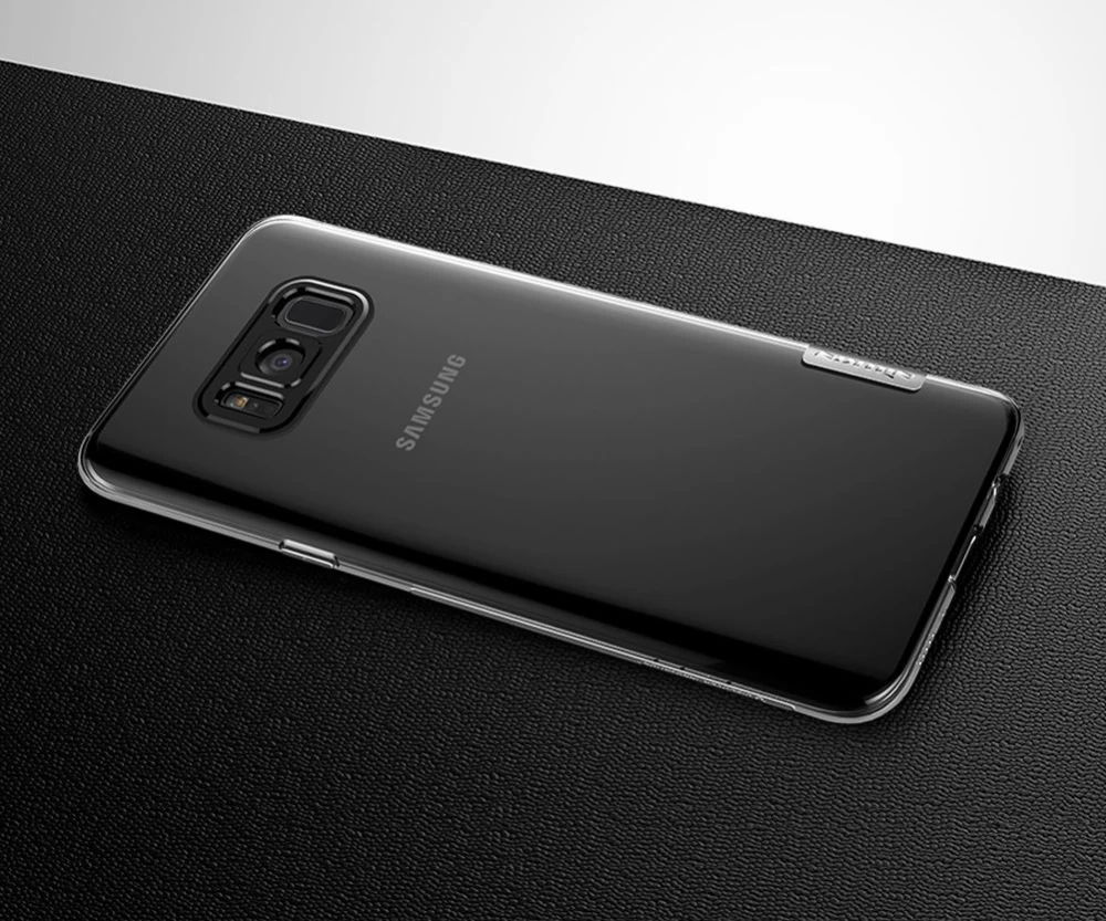 Samsung Galaxy S8 Plus vāciņš caurspīdīgs zils TPU