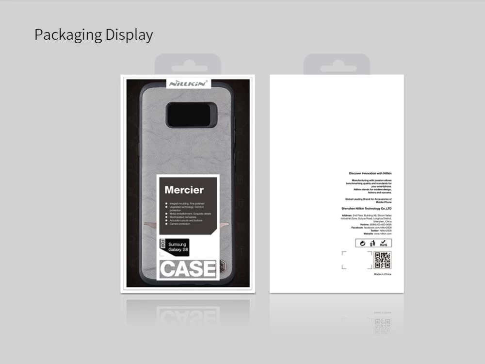 Samsung Galaxy S8 Plus vāciņš pelēks Mercier