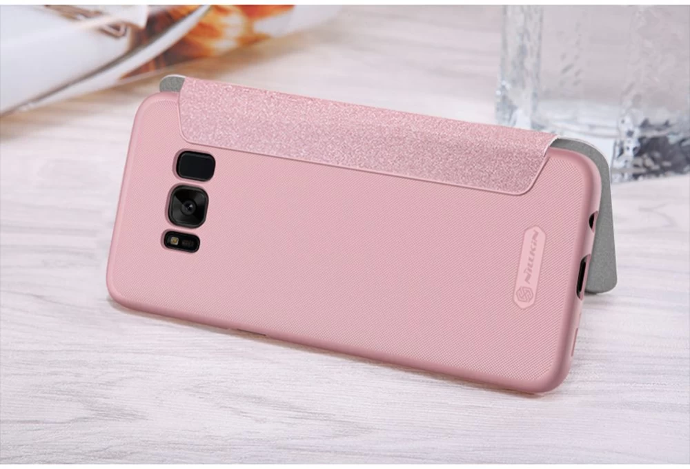 Samsung Galaxy S8 Plus чехол золотой Sparkle Leather