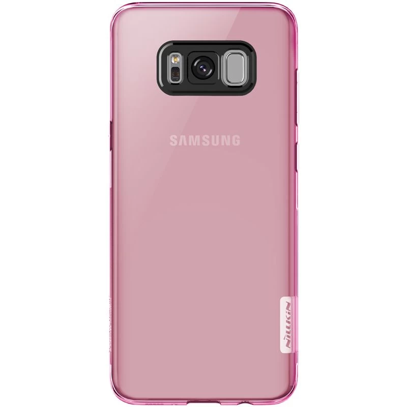 Samsung Galaxy S8 Plus vāciņš caurspīdīgs rozā TPU