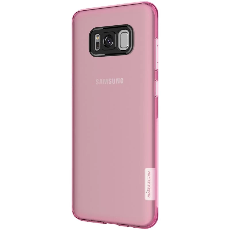 Samsung Galaxy S8 Plus vāciņš caurspīdīgs rozā TPU