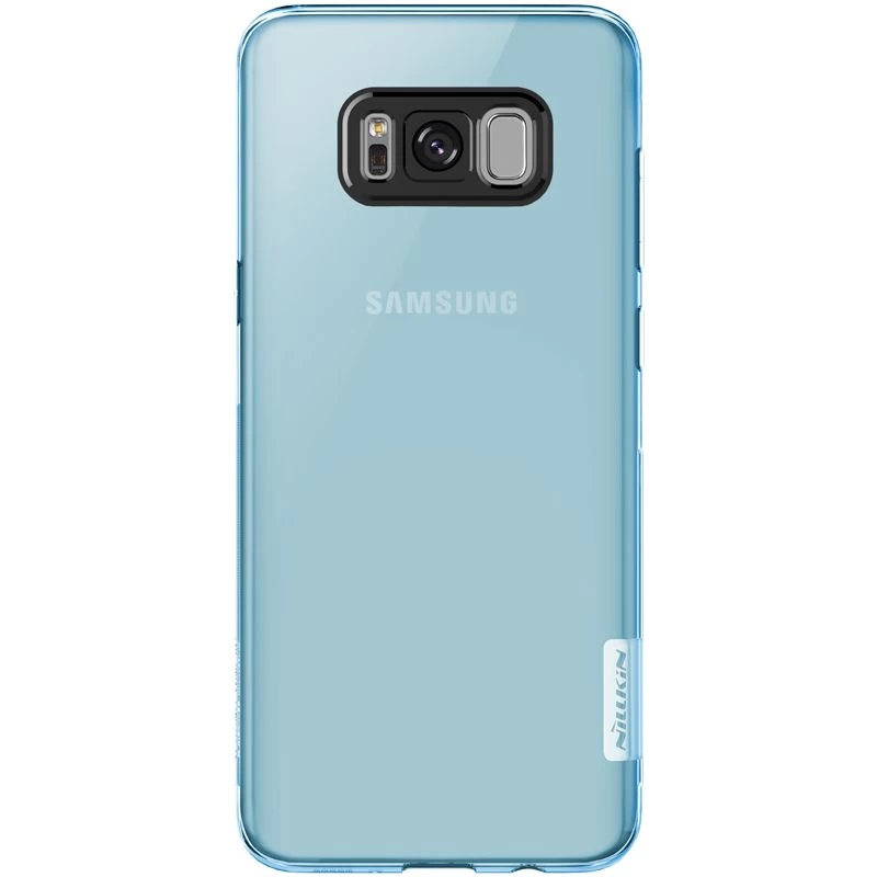 Samsung Galaxy S8 Plus vāciņš caurspīdīgs zils TPU