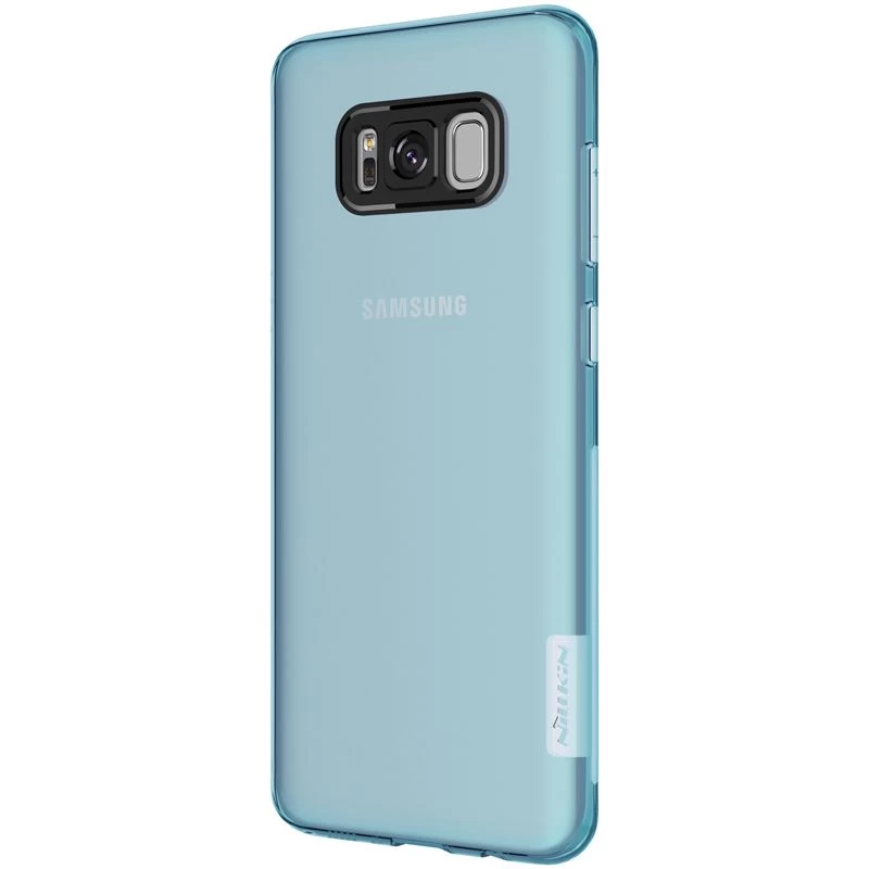 Samsung Galaxy S8 Plus vāciņš caurspīdīgs zils TPU