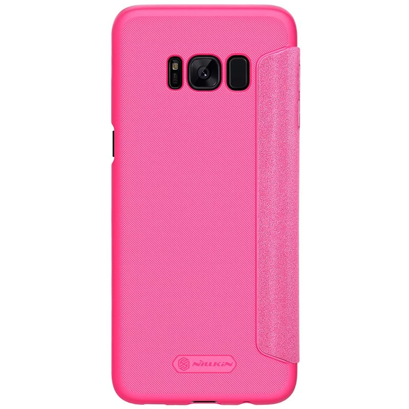 Samsung Galaxy S8 Plus kaaned roosa Sparkle Leather
