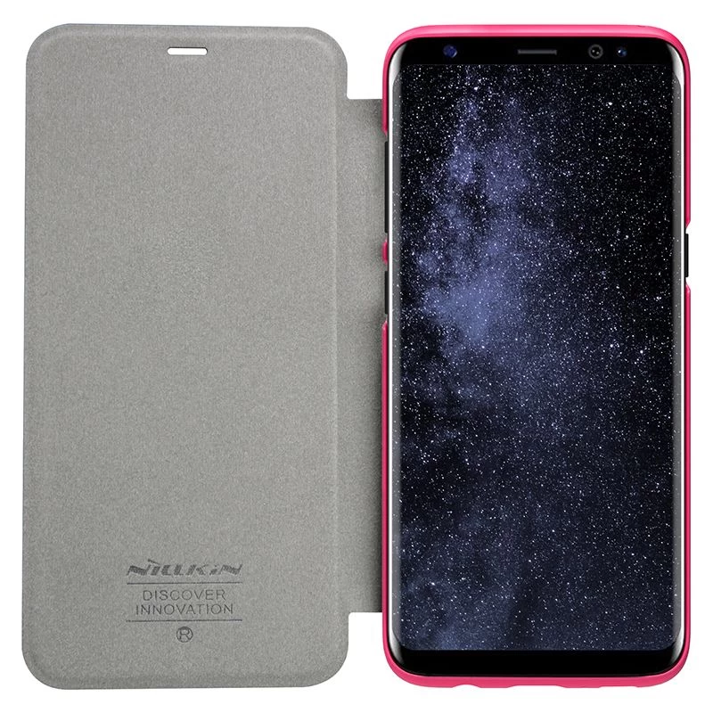 Samsung Galaxy S8 Plus kaaned roosa Sparkle Leather