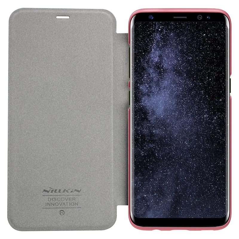 Samsung Galaxy S8 Plus maciņš rozā zelta Sparkle Leather