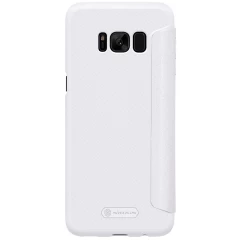 Samsung Galaxy S8 Plus maciņš balts Sparkle Leather 