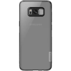 Samsung Galaxy S8 Plus vāciņš caurspīdīgs pelēks TPU 