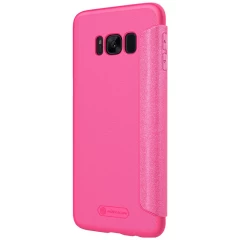 Samsung Galaxy S8 Plus kaaned roosa Sparkle Leather 