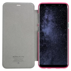 Samsung Galaxy S8 Plus kaaned roosa Sparkle Leather 