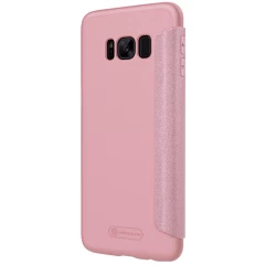 Samsung Galaxy S8 Plus maciņš rozā zelta Sparkle Leather 