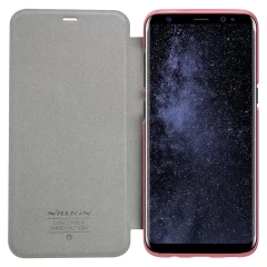 Samsung Galaxy S8 Plus maciņš rozā zelta Sparkle Leather 