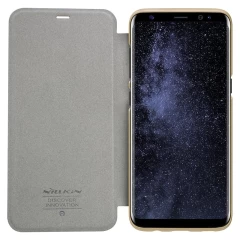 Samsung Galaxy S8 Plus чехол золотой Sparkle Leather 