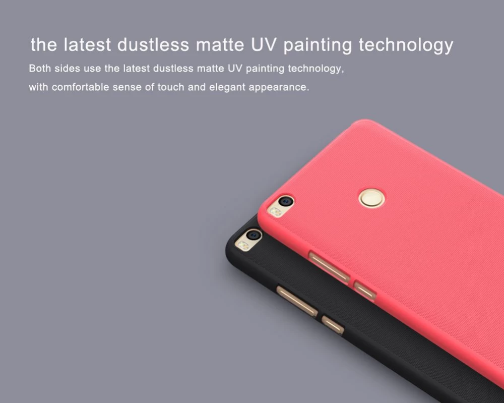 Xiaomi Mi Max 2 vāciņš sarkans Super Frosted Shield